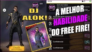 CHEGOU! Novo Personagem ALOK Com a Melhor Habilidade do Free Fire, Pacote de Luxo e Mais