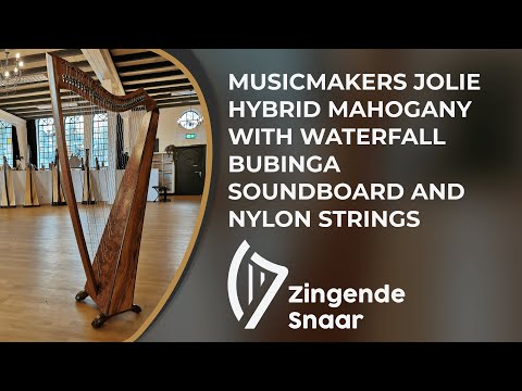 Musicmakers Jolie hybrid mahogany with waterfall bubinga soundboard and nylon strings