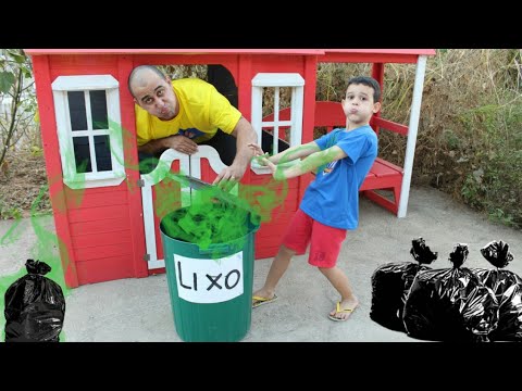 LUCAS BRINCA DE VIZINHOS COM O PAPAI