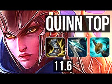 QUINN vs NOCTURNE (TOP) | Rank 3 Quinn, 900+ games, 1.3M mastery, 10/2/5 | EUW Challenger | v11.6