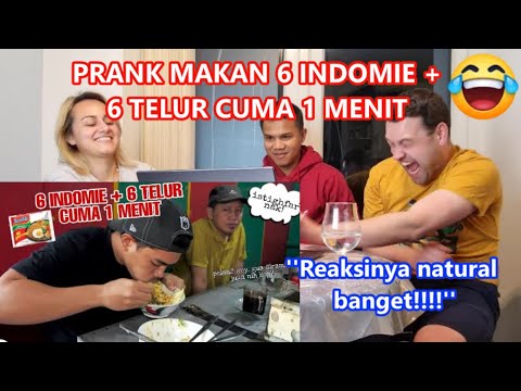 TANBOY KUN PRANK REACTION! PRANK MAKAN 6 INDOMIE + 6 TELUR