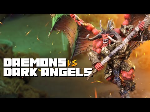 Chaos Daemons vs Dark Angels - Warhammer 40k Battle Report