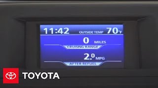 2007-2009 Highlander How-To: Multi-Information Display - Switching the Display | Toyota