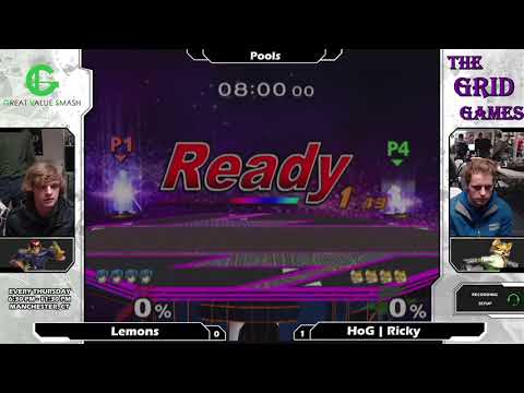 Melee: Lemons (Falcon/Marth) V HoG | Ricky (Fox) - Obelisk 76 Tournament SSBM