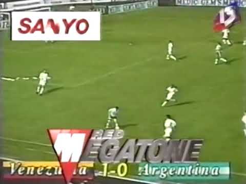 JUEGO COMPLETO: Venezuela 2-5 Argentina (09/10/1996). El día del curioso gol de Rafael Dudamel.