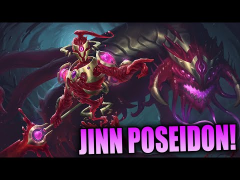 WHY DOES POSEIDON GET ALL THE SICK SKINS?! GENIE POSEIDON  - SMITE PTS GAMEPLAY