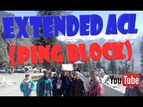 EXTENDED ACL(PING BLOCK) in hindi/urdu || by NETWORKLOGY