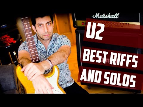 U2 - Best Guitar Riffs And Solos Written By The Edge (Guitar Cover)