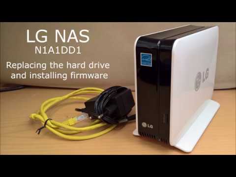 LG NAS N1A1DD1 Replacing the hard drive and installing firmware