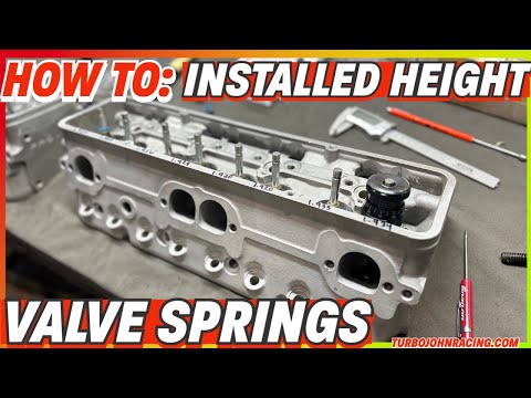 How to: Set Up Valve Springs / Installed Height / Cylinder Head Valve Springs
