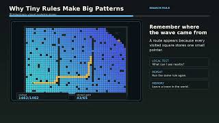Why Tiny Rules Make Big Patterns