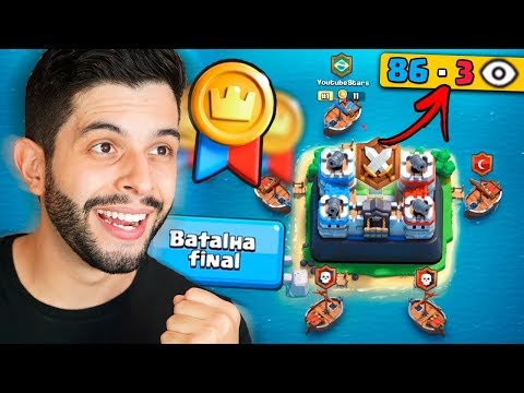 COMO ASSIM? TODO MUNDO VIU MEU ATAQUE NA GUERRA DOS YOUTUBERS DE CLASH ROYALE!