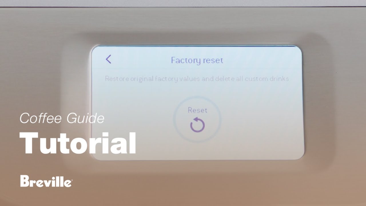 How to perform a factory reset 