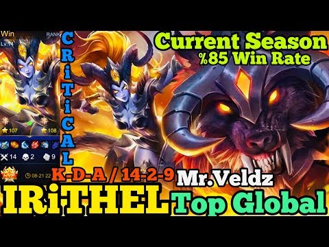 Insane Critical Damage / Top Global Irıthel gameplay by Mr.Veldz/Irithel best build /Mobile legends
