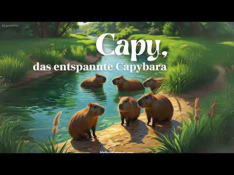 Dream journey for children to fall asleep - Capy, the relaxed capybara - habitat & other facts