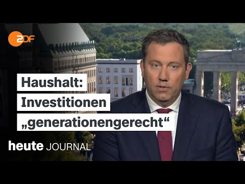 Klingbeil verteidigt Haushalt trotz Milliardenlücke | heute journal