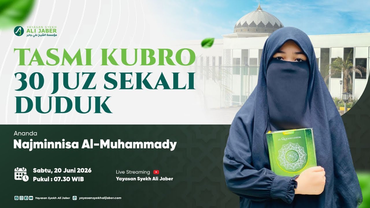 Tasmi Akbar 30 Juz Sekali duduk Ptq Syekh Ali Jaber