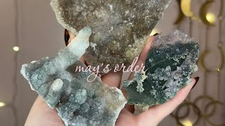 Watch along as I show off May’s gorgeous crystal order! Some of these pieces were hard to part with!