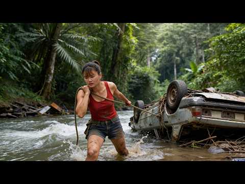 She Restored a Car Swept Away by Floods Back to Perfect Condition