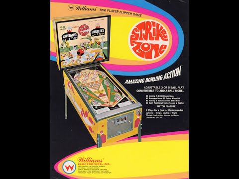 1970 Williams Strike Zone Pinball Machine