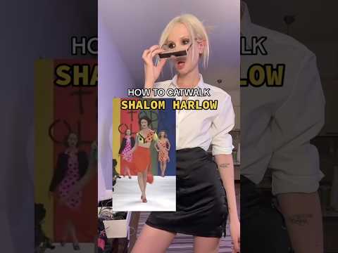 The HARDEST catwalk of all time! Her majesty Shalom Harlow ✨