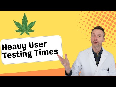 How long can marijuana be detected in urine (Heavy User)