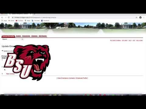 How to Change your Emergency Contacts at BSU | Bridgewater State University
