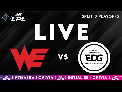 WE vs EDG | LPL Playoffs 2025 Live Summer |  LPL English with Nymaera & Initialise