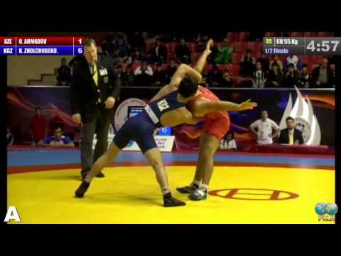 GGP2013 / AHMADOV Orkhan (AZE) - ZHOLCHUBEKOV Kanybek (KGZ) - GR 55 kg 1/2 final match