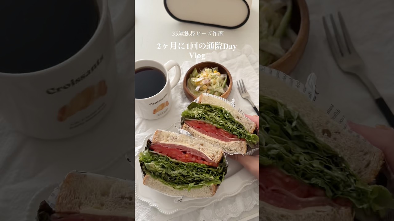 35歳独身ビーズ作家の通院日Vlog🏥