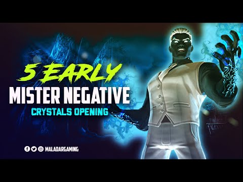 5x 6 Star Mister Negative Cavalier Crystal Opening - Marvel Contest of Champions