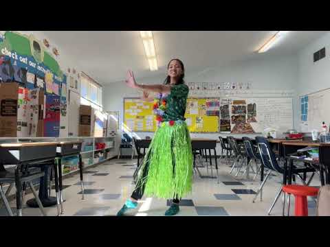 Easy Hula Dance for Kids He Mele No Lilo (mirrored)