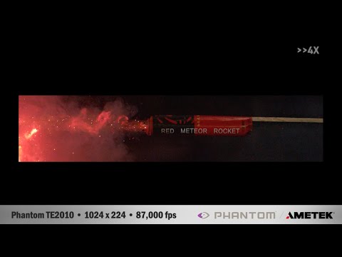 Red Rocket Firework at 82K fps