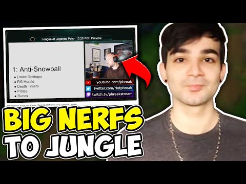 REACTING TO PHREAK'S HORRIBLE JUNGLE NERFS... (THIS WILL RUIN THE GAME)