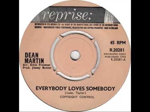 UK New Entry 1964 (184) Dean Martin - Everybody Loves Somebody