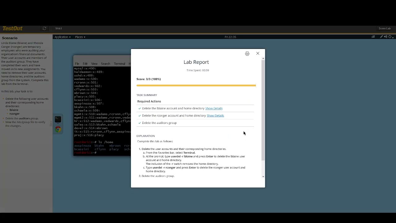 7.3.7 Delete a Group and Users