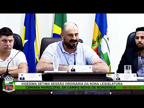 VIGÉSIMA SÉTIMA SESSÃ ORDINÁRIA DA NONA LEGISLATURA
