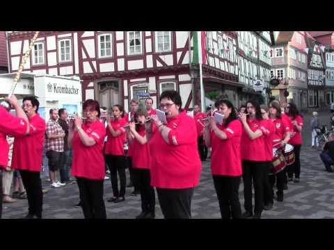 Spielmanns- und Fanfarenzug Rotenburg Einmarsch Bermudadreiek Strandfest Freitag 05 07 2013