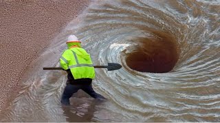 Satisfying Video of Worker Doing Their Job Perfectly