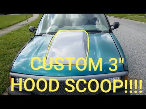How My LS Swap Sonoma Got a 3 inch Tall Ebay Hood Scoop