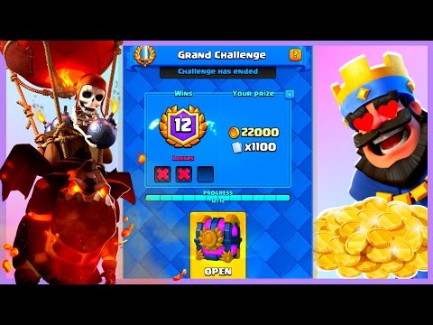 12 WINS GRAND CHALLENGE / BEST DECK EVER / BALLOON POWER / Clash Royale