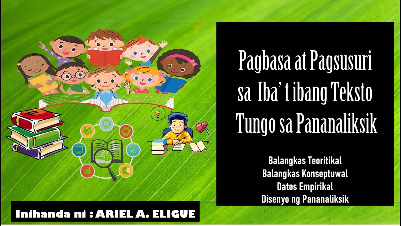 Balangkas Teoretikal at Konseptuwal, Disenyo ng Pag - aaral at Empirikal na Datos