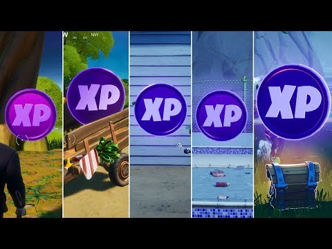 All 20 Purple XP Coins Locations in Fortnite (week 1-5)! - Chapter 2 Season 2