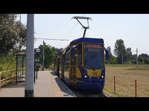 MZK Toruń - linia 2 | Konstal 805Na #232 + #233