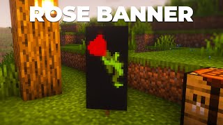How To Make a Rose Banner in Minecraft! | 1.20+ Tutorial