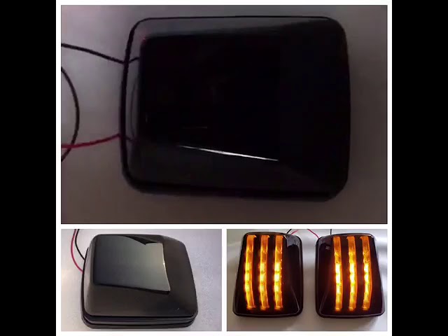 Mercedes G сlass W463 1990-2018 Hood Turn Signals W464-Black V1 (2 pcs) Video 1
