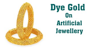 Dye Gold Plating | Lacker Gold Polish | Gold Plating on Immitation jewellery | Gold | Electro Polish