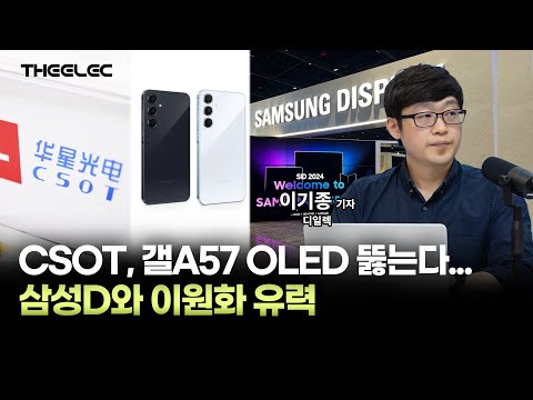 CSOT, 갤A57 OLED 뚫는다.. 삼성D와 이원화 유력