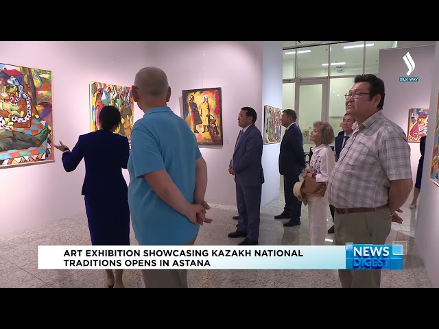 Art exhibition showcasing Kazakh national traditions opens in Astana