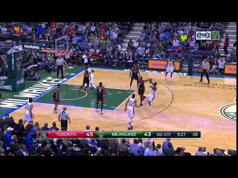 NBA, playoff 2017, Raptors vs. Bucks, Round 1, Game 4, Move 31, Tony Snell, 2 pointer